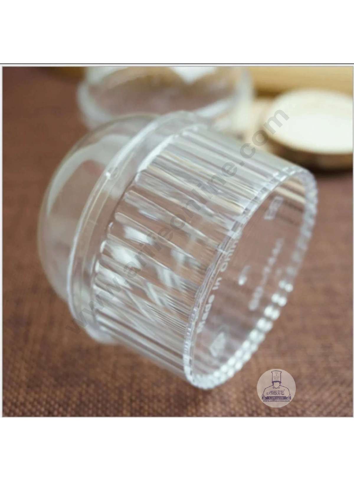 Transparent Round Frill Mousse Cups with Lids | Dessert Cups | Pudding Cups | Mini Parfait Cups (MOQ 500 PCS) (L.5)