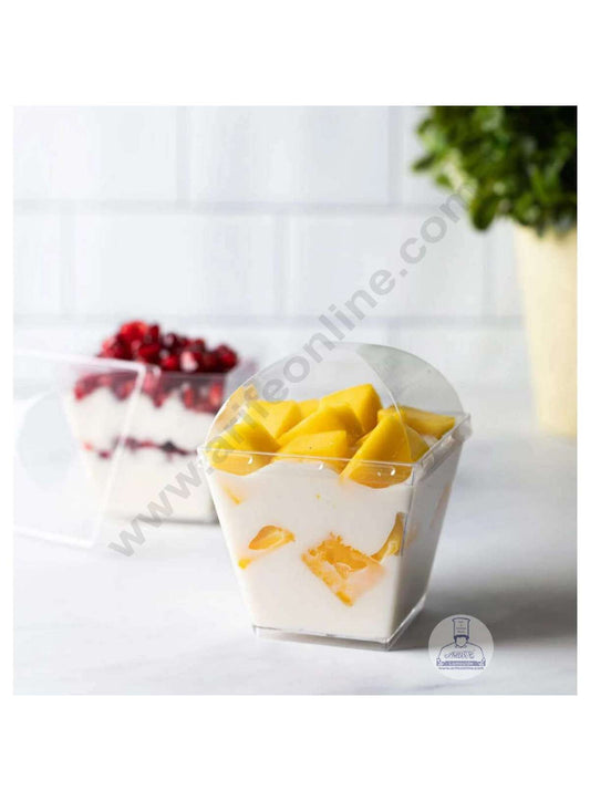 Transparent Mousse Cups with Lids | Dessert Cups | Pudding Cups | Mini Parfait Cups (MOQ 500 PCS) (L.5)