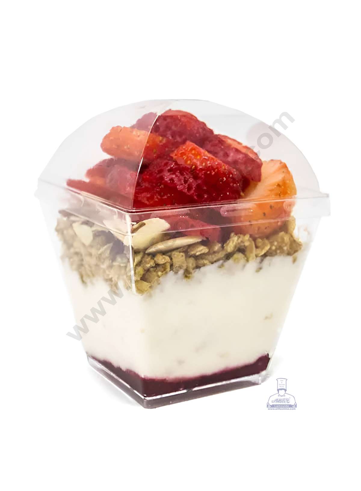 Transparent Mousse Cups with Lids | Dessert Cups | Pudding Cups | Mini Parfait Cups (MOQ 500 PCS) (L.5)