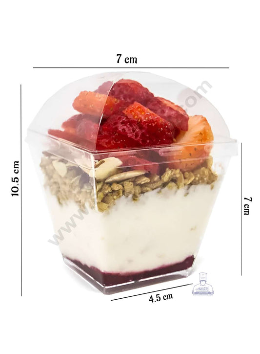 Transparent Mousse Cups with Lids | Dessert Cups | Pudding Cups | Mini Parfait Cups (MOQ 500 PCS) (L.5)