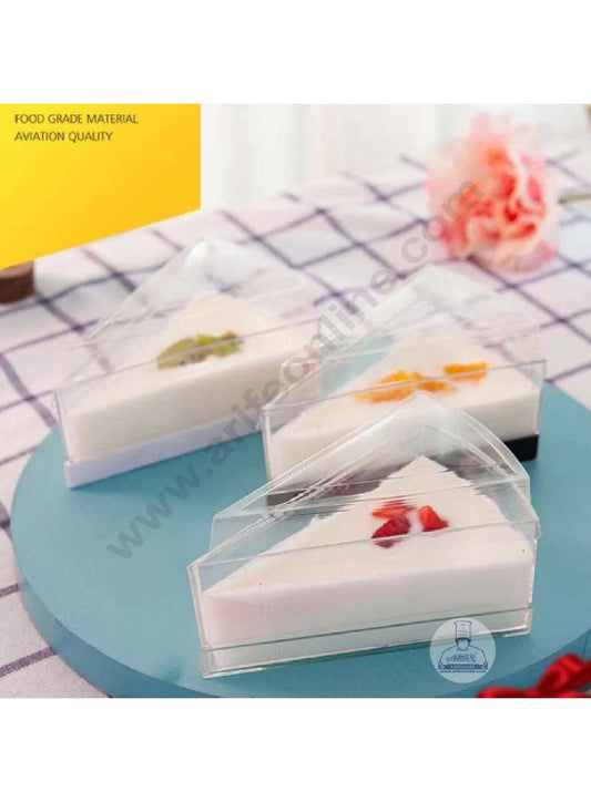 Transparent Triangle Mousse Cups with Lids | Dessert Cups | Pudding Cups | Mini Parfait Cups (MOQ 500 PCS) (AI)