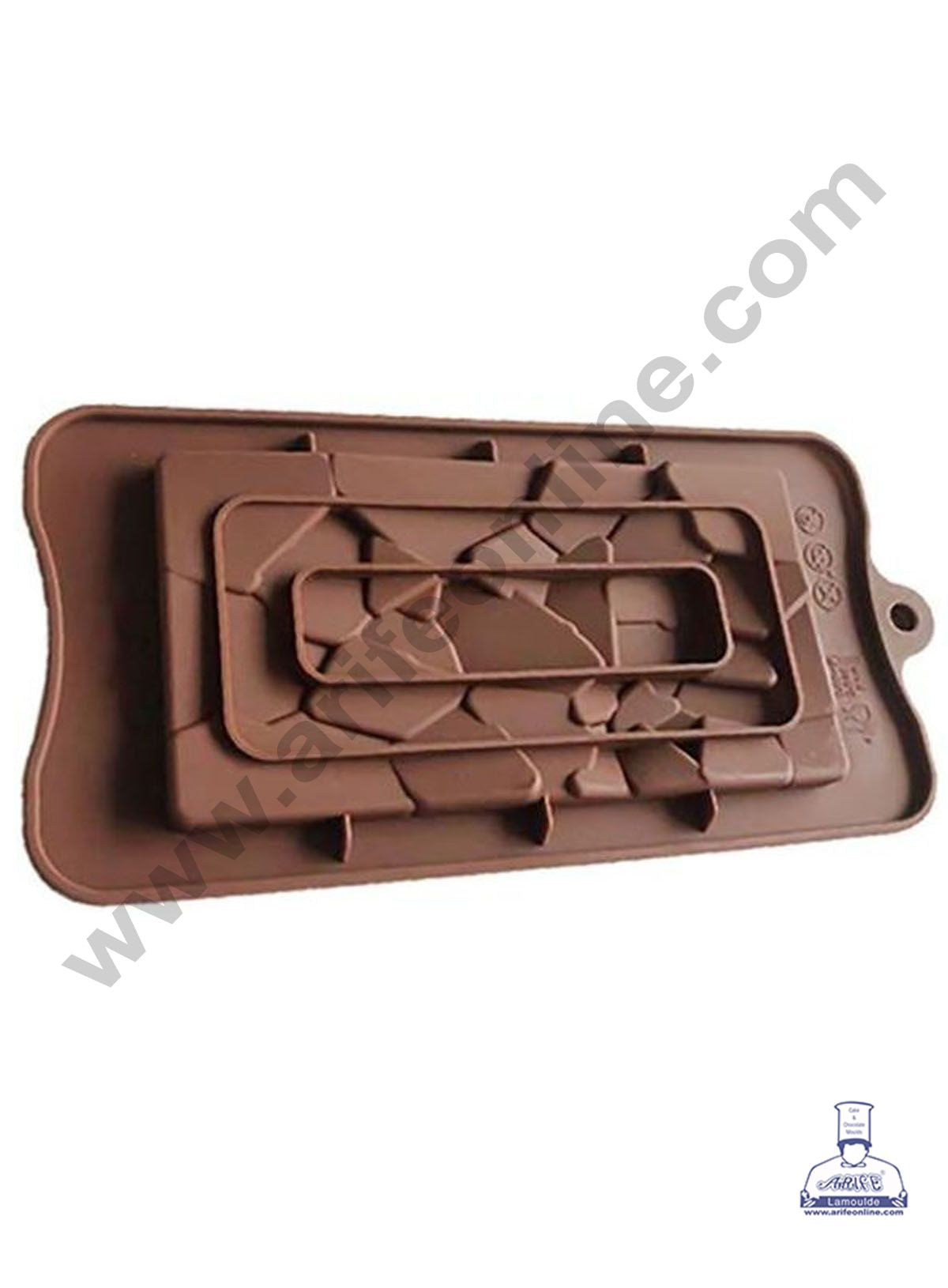 Cake Decor 1 Cavity Break Apart Shape Chocolate Bar Silicone Chocolate Mould