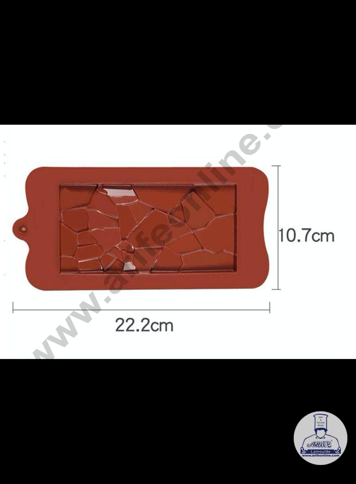 Cake Decor 1 Cavity Break Apart Shape Chocolate Bar Silicone Chocolate Mould