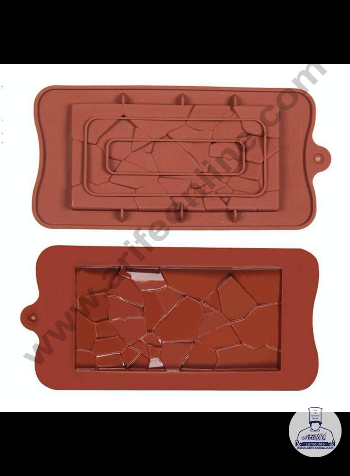 Cake Decor 1 Cavity Break Apart Shape Chocolate Bar Silicone Chocolate Mould