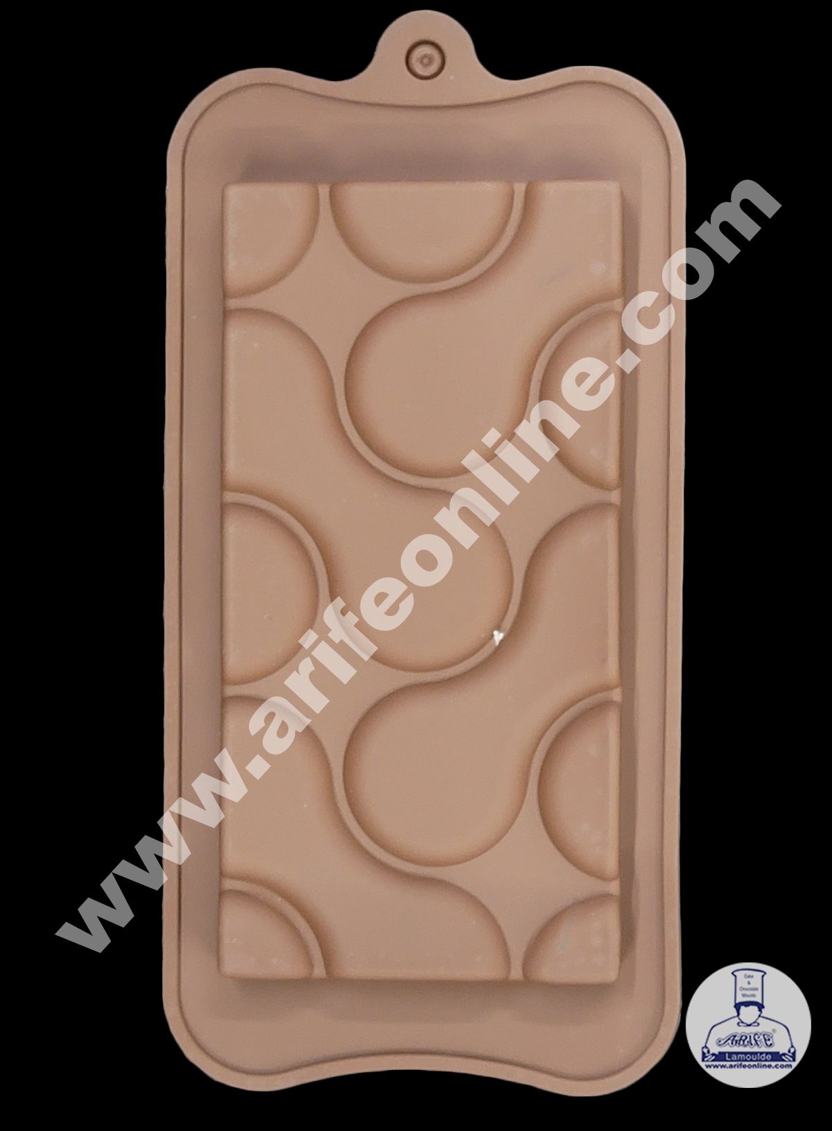 Cake Decor 1 Cavity Flow Shape Chocolate Bar Silicone Chocolate Mould