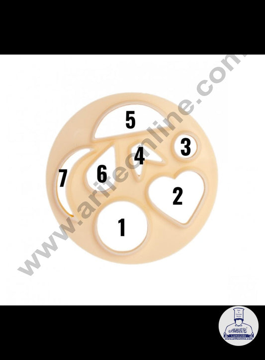 Cake Decor 1 Pc Mix and Match Funny Face Plastic Fondant Cutter Gumpaste Cutter