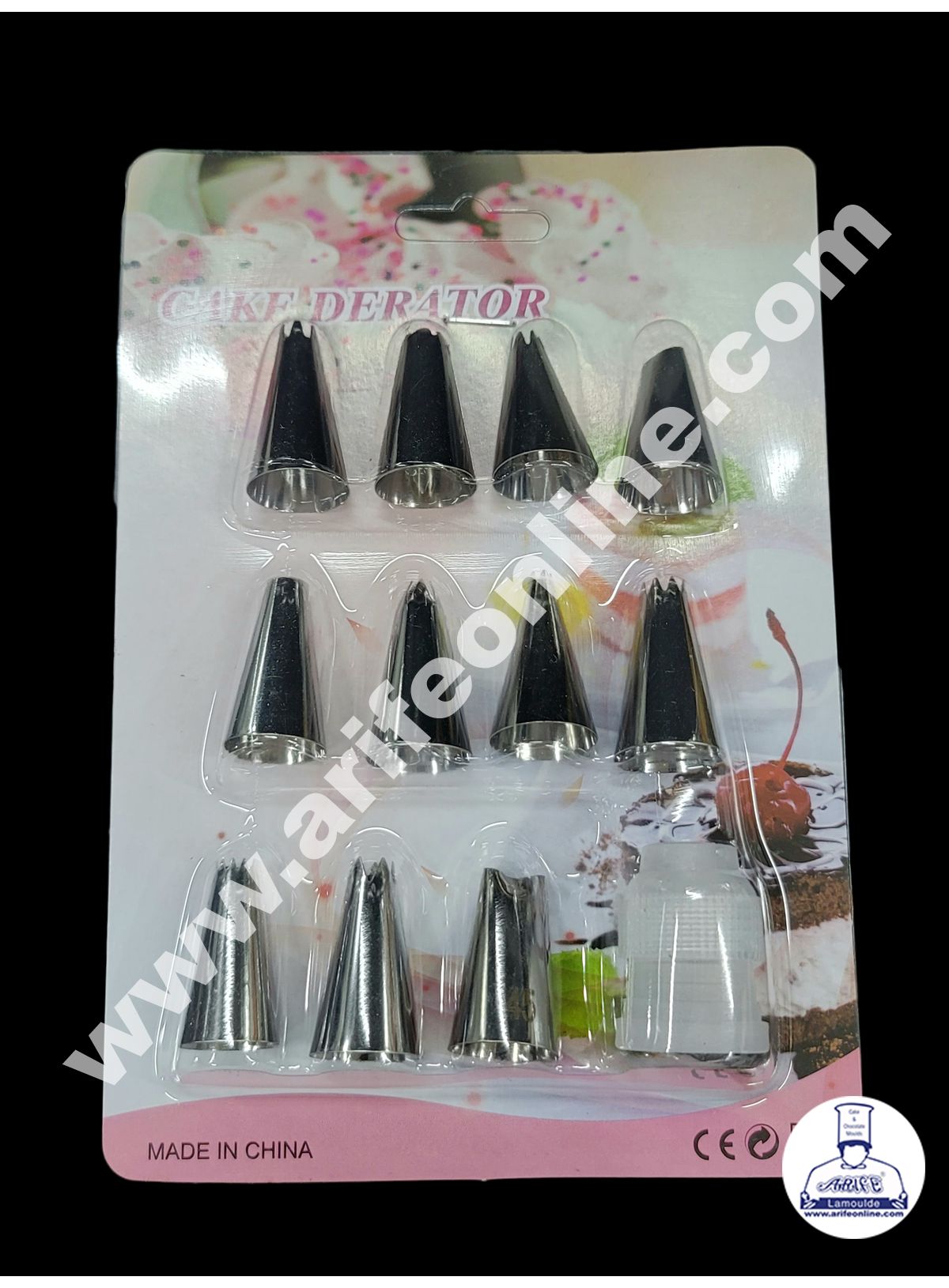 Cake Decor 11 Pcs Nozzle With 1 Coupler Set Pastry Tips Cupcake Cake Decorating Nozzle