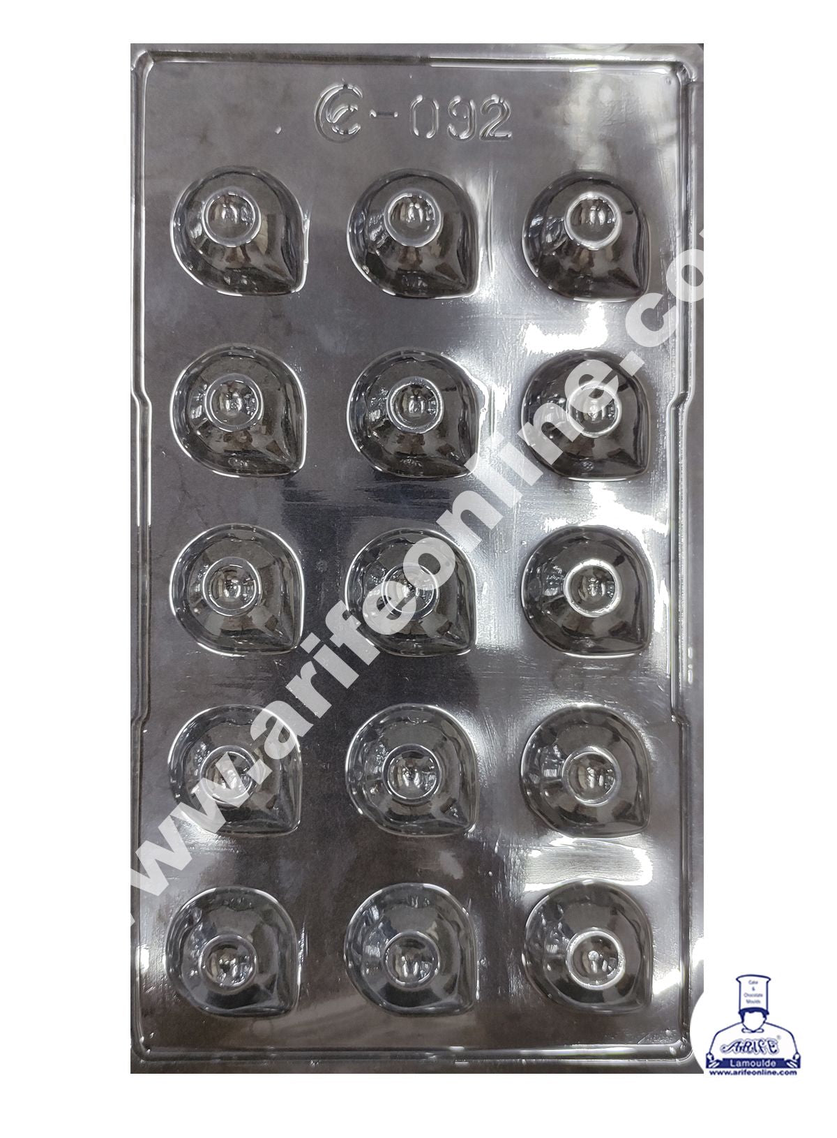 Cake Decor 15 Cavity Diwali Diya Mold PVC Chocolate mould (10 pcs pack)