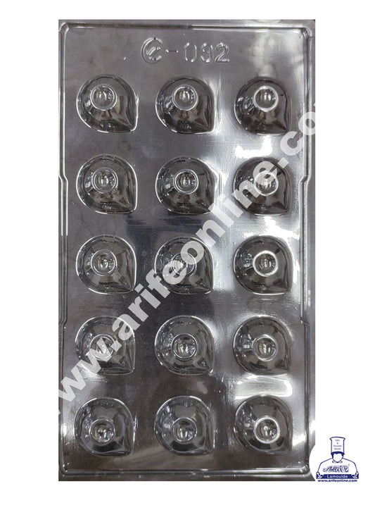 Cake Decor 15 Cavity Diwali Diya Mold PVC Chocolate mould (10 pcs pack)