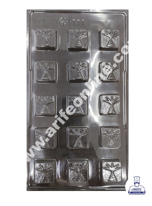 Cake Decor 15 Cavity Diwali Small Flowerpot on Cavity Mould PVC Chocolate mould (10 pcs pack)