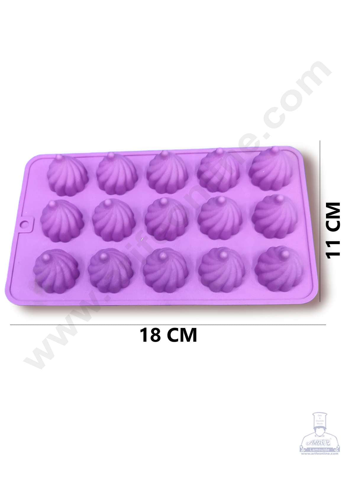 Cake Decor 15 Cavity Modak Shape Chocolate Mould Ganesh Chaturti Festivals SBCM-718