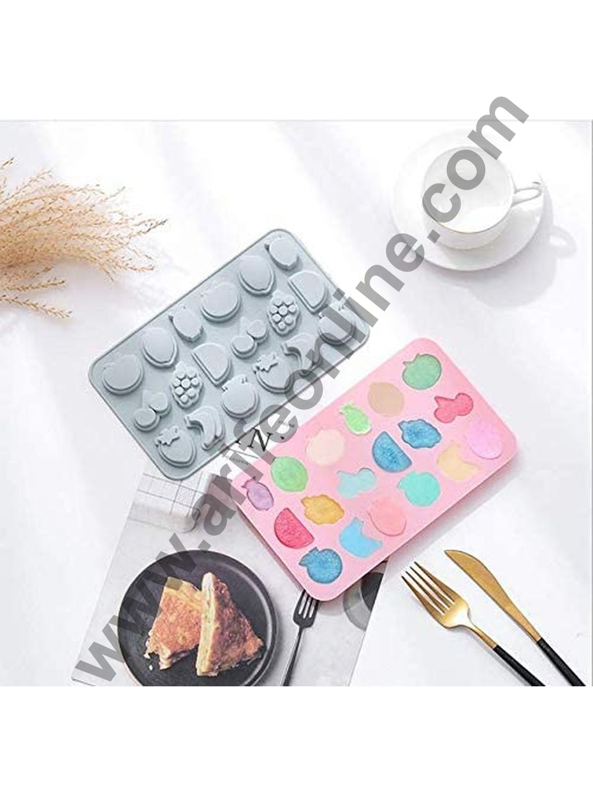 Cake Decor 12 Cavity Silicone Chocolate Mould Sea Life Theme Fish Star Shells Silicon Jelly Candy Moulds