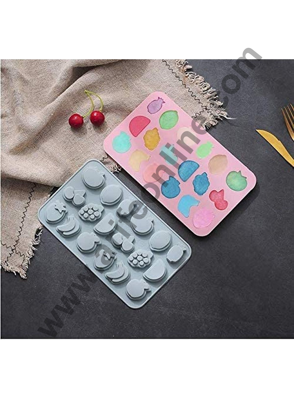 Cake Decor 12 Cavity Silicone Chocolate Mould Sea Life Theme Fish Star Shells Silicon Jelly Candy Moulds