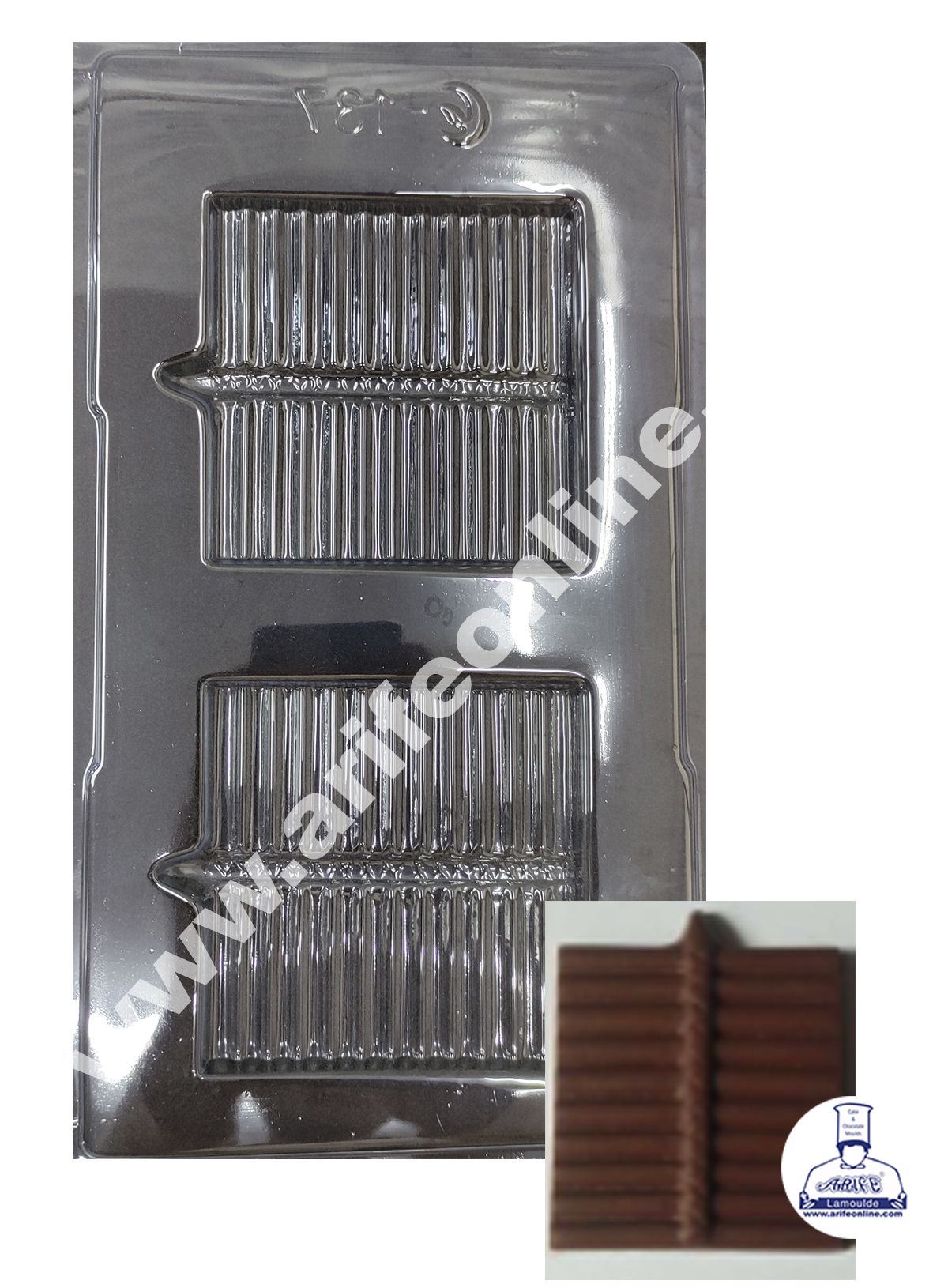 Cake Decor 2 Cavity Diwali Big Ladi Bomb Mould PVC Chocolate mould (10 pcs pack)