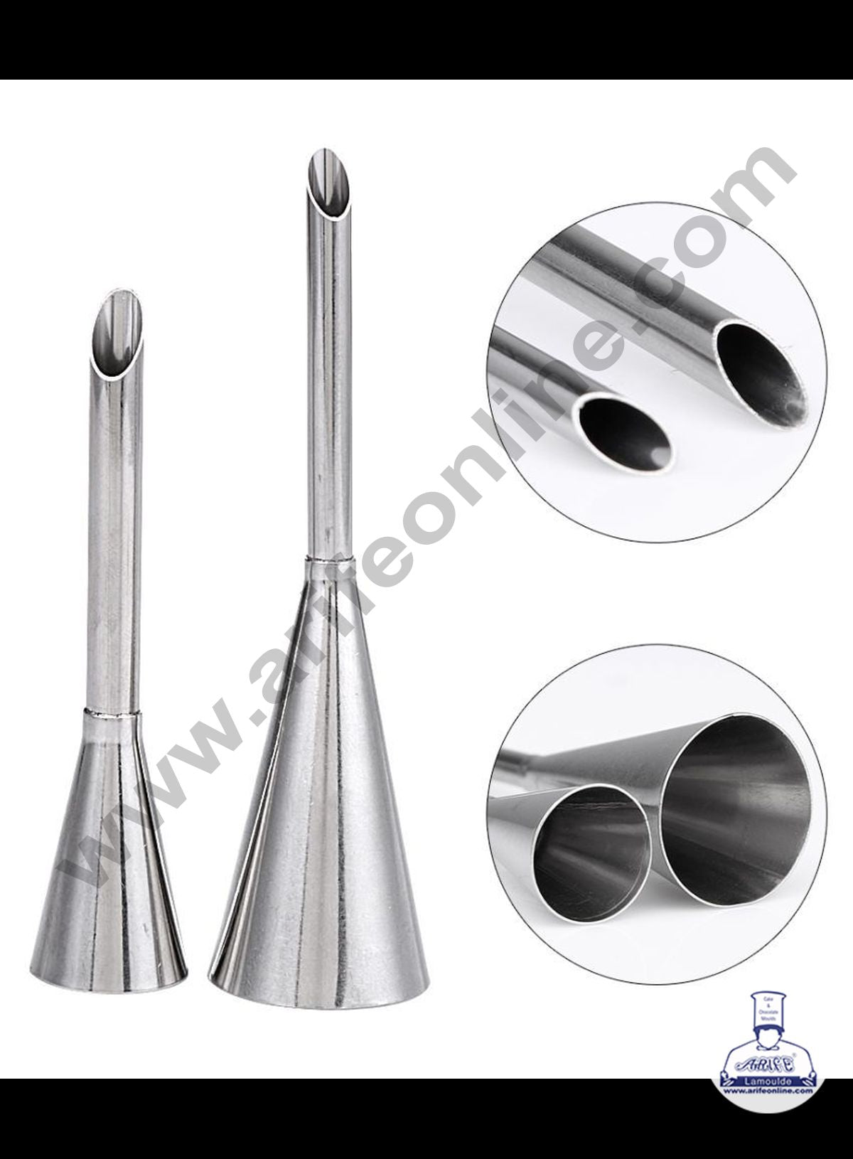 Cake Decor 2 Pcs Filling Nozzle Puff Special Nozzle Set Pastry Tips Cupcake Cake Decorating Nozzle YG-41