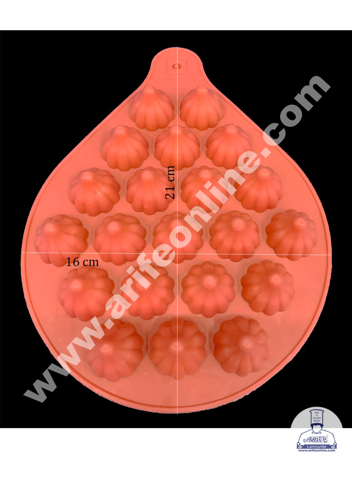 Cake Decor 21 Cavity Modak Shape Chocolate Mould, Ganesh Chaturti Festivals SBCM-681