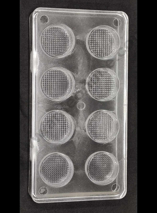 Cake Decor 8 Cavity Round Shape Small Polycarbonate Chocolate Mould