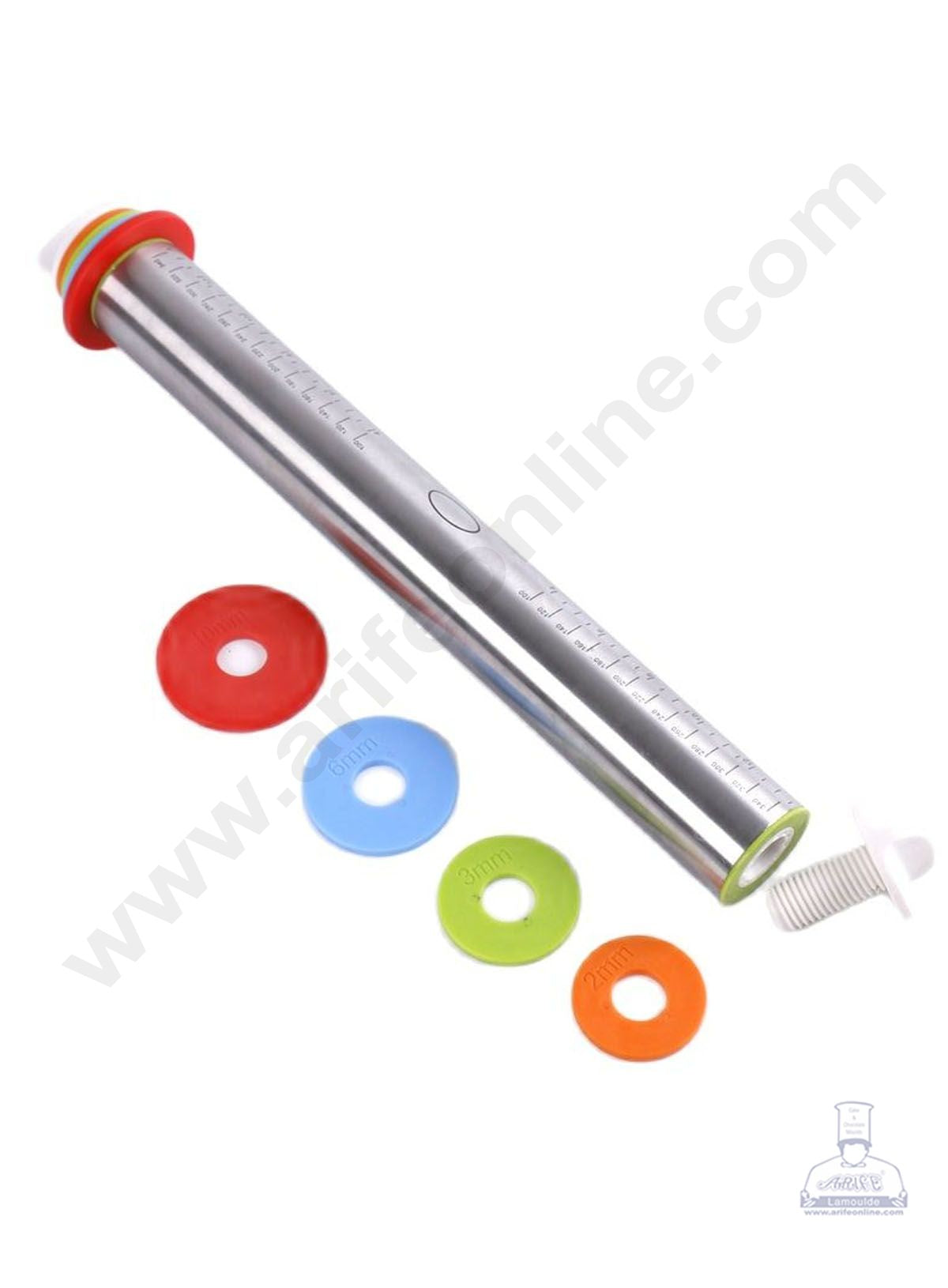 Cake Decor Adjustable Stainless Steel Rolling Pin