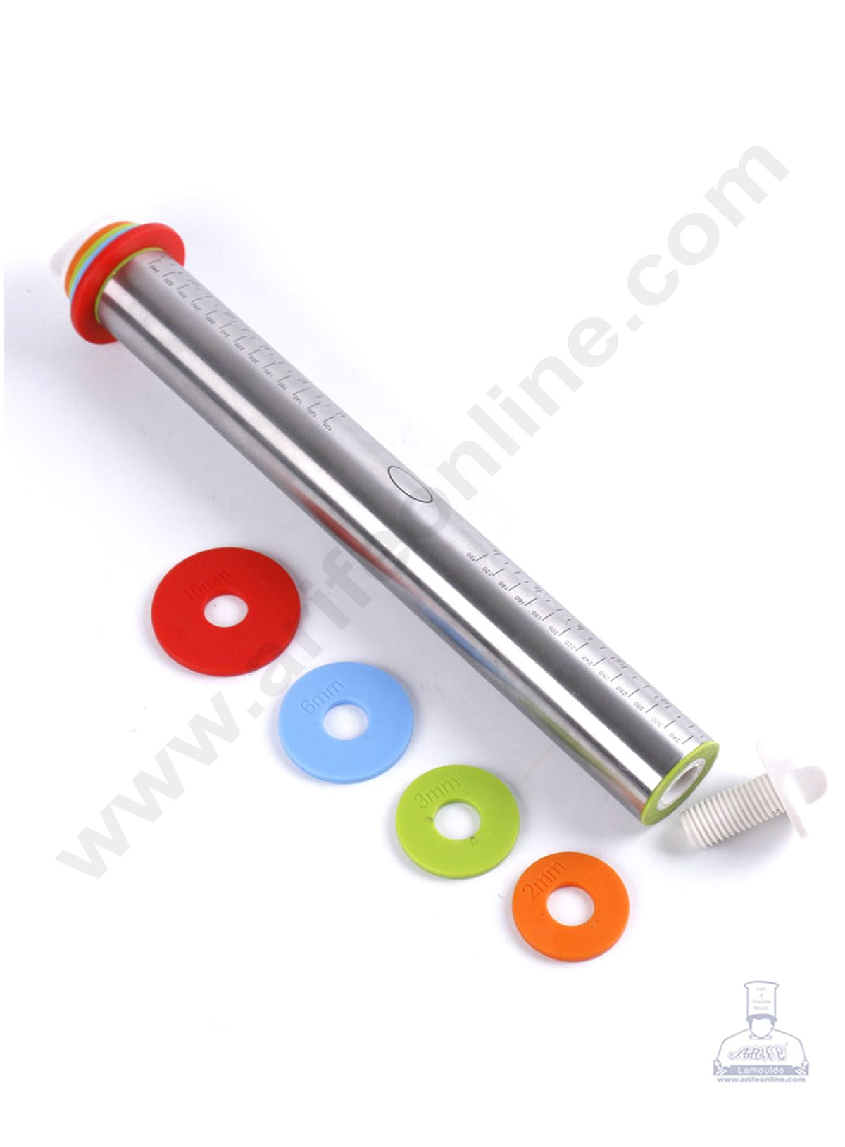 Cake Decor Adjustable Stainless Steel Rolling Pin