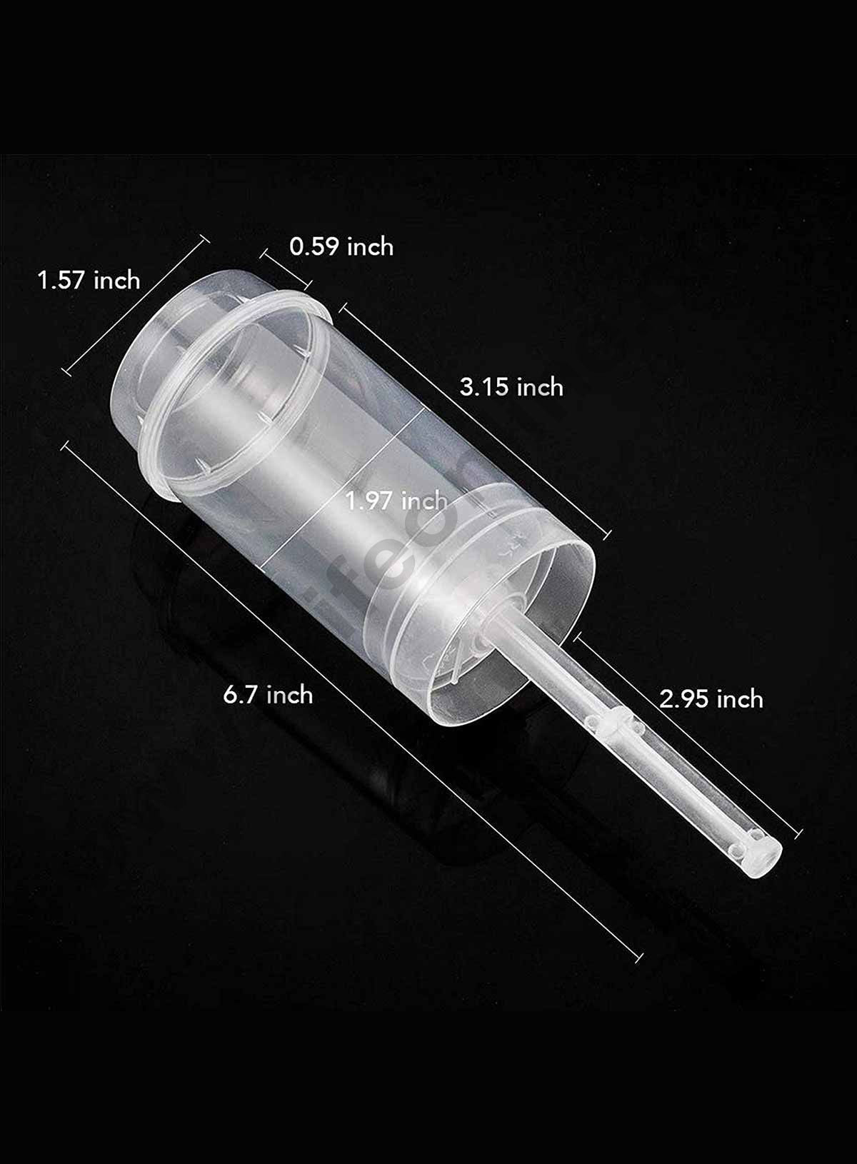 Cake Decor Clear Push-Up Cake Pop Shooter Push Pops Plastic Containers with Lids & Sticks, Pack of 12