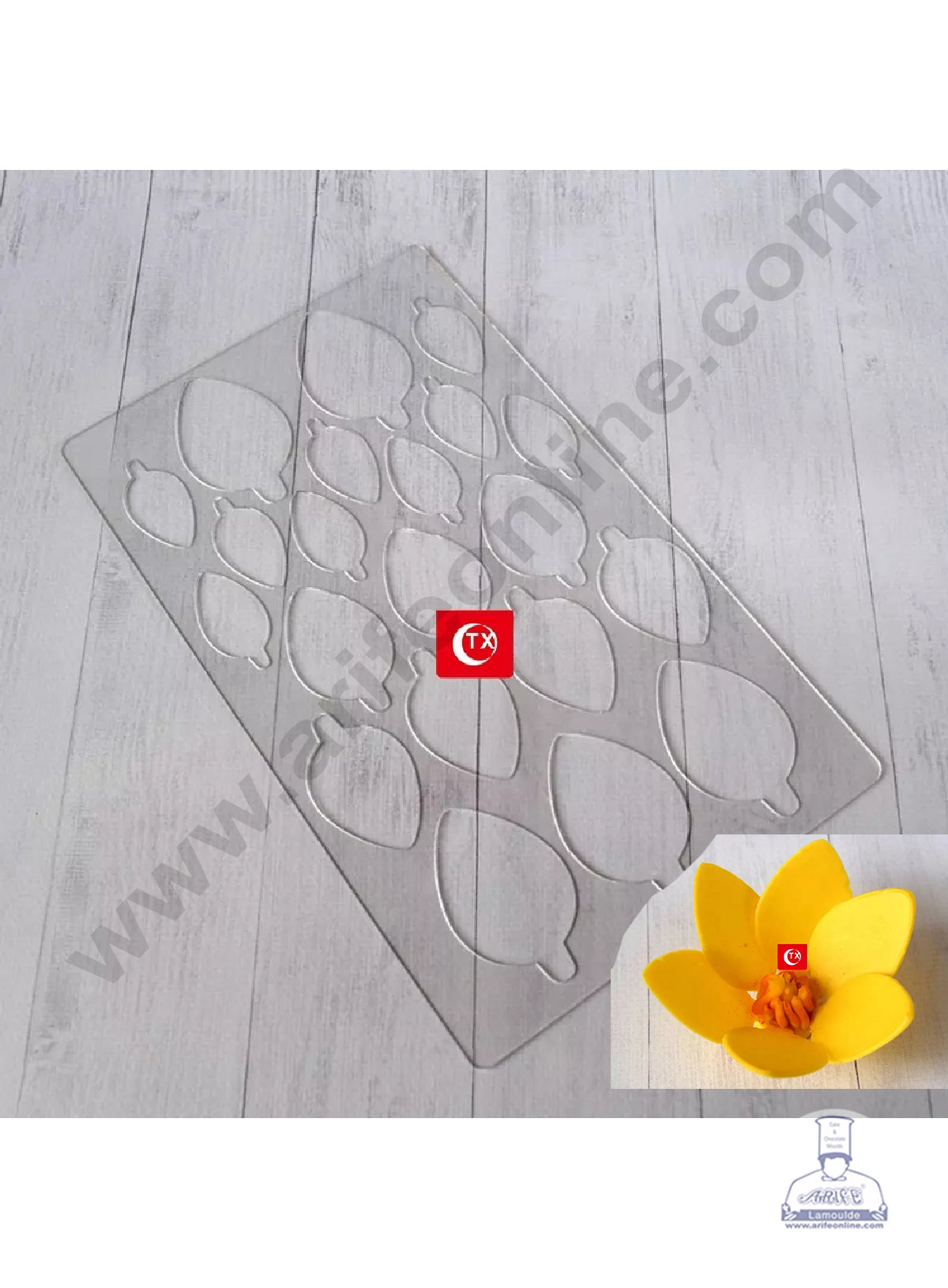 Cake Decor Flower Making Chocolate Stencil Mould - Mangolia (SBTXF-006)