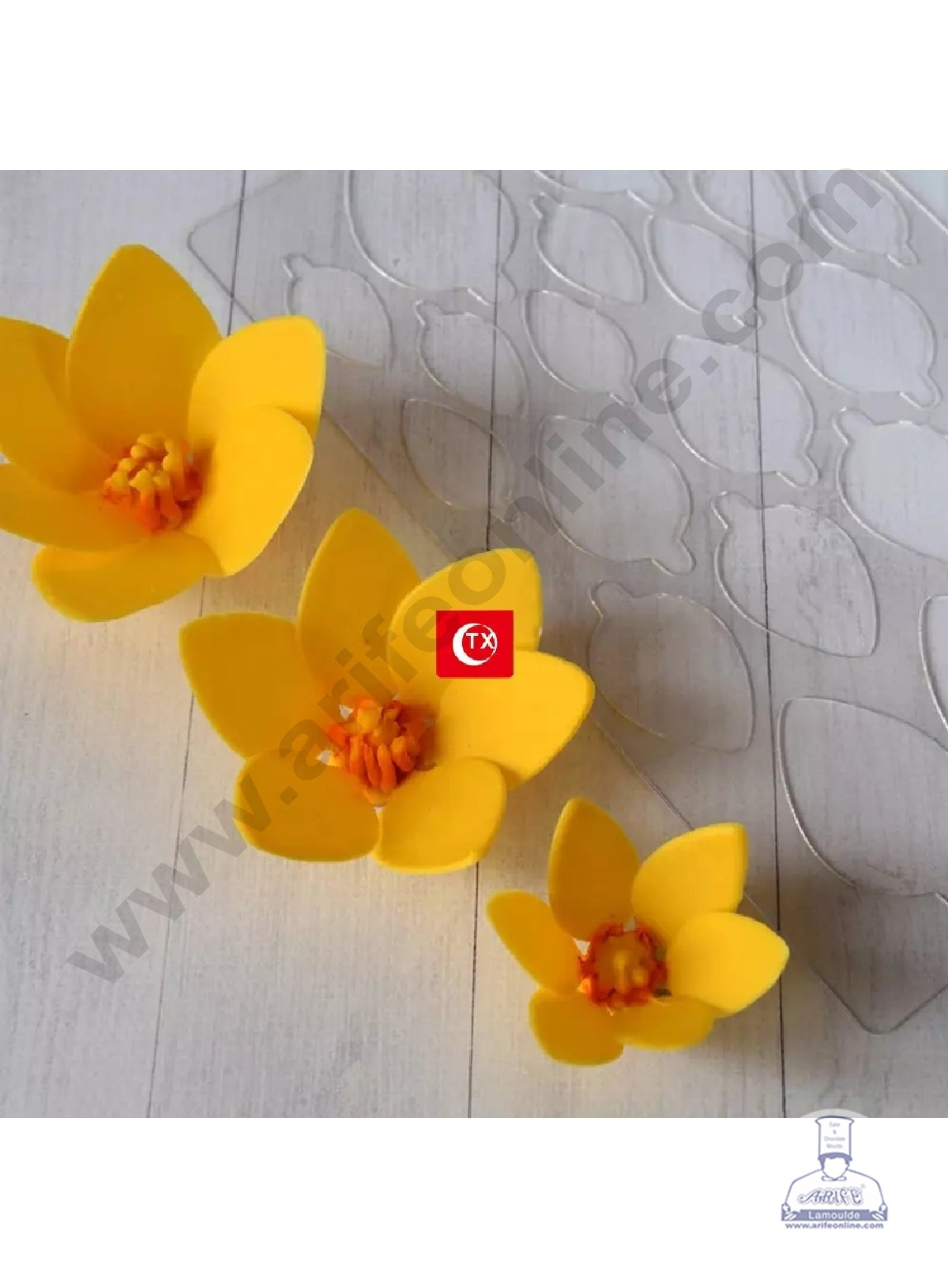 Cake Decor Flower Making Chocolate Stencil Mould - Mangolia (SBTXF-006)