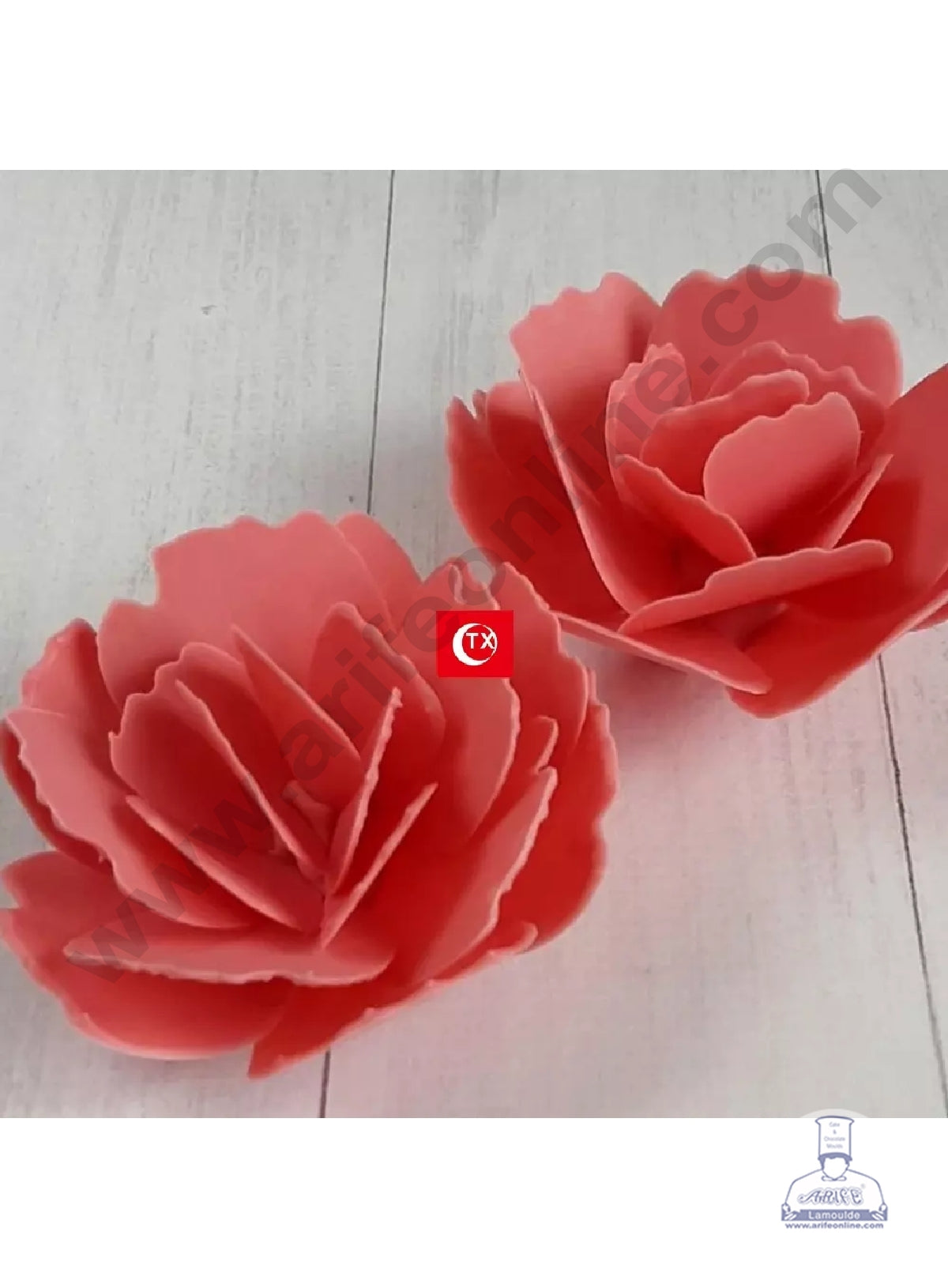 Cake Decor Flower Making Chocolate Stencil Mould - Peony (SBTXF-002)