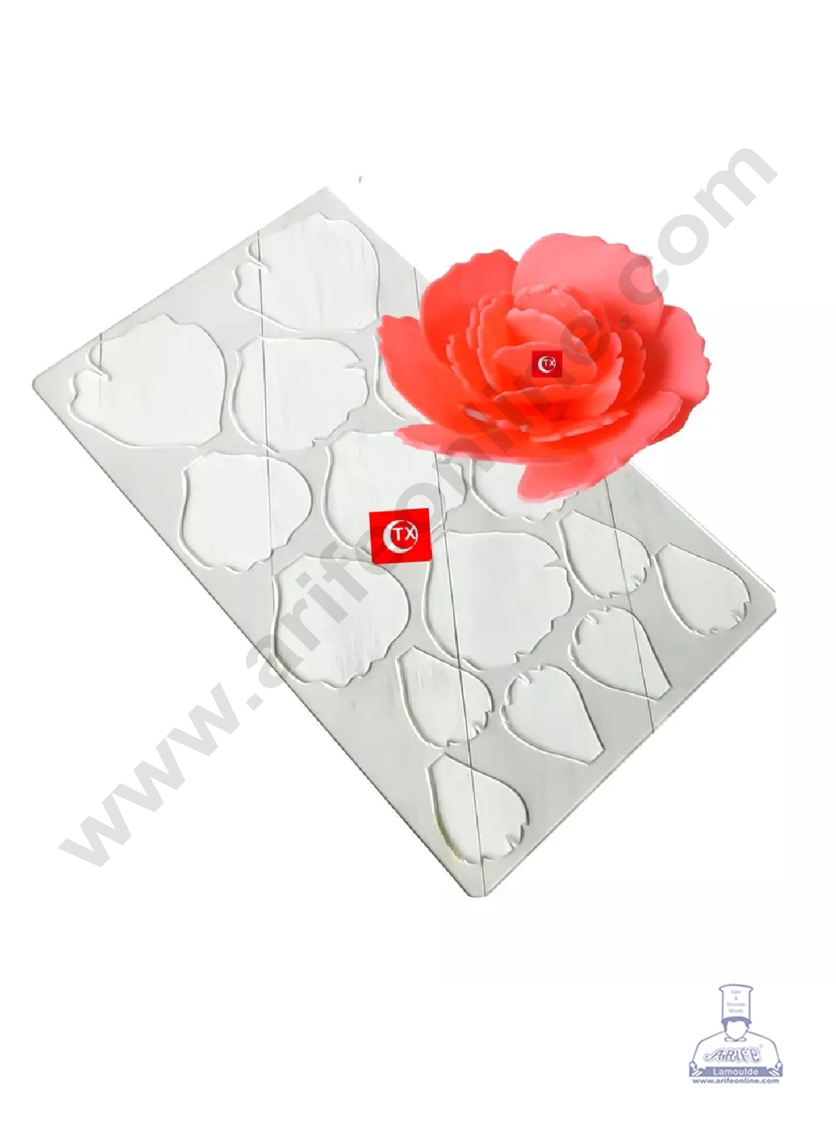Cake Decor Flower Making Chocolate Stencil Mould - Peony (SBTXF-007)