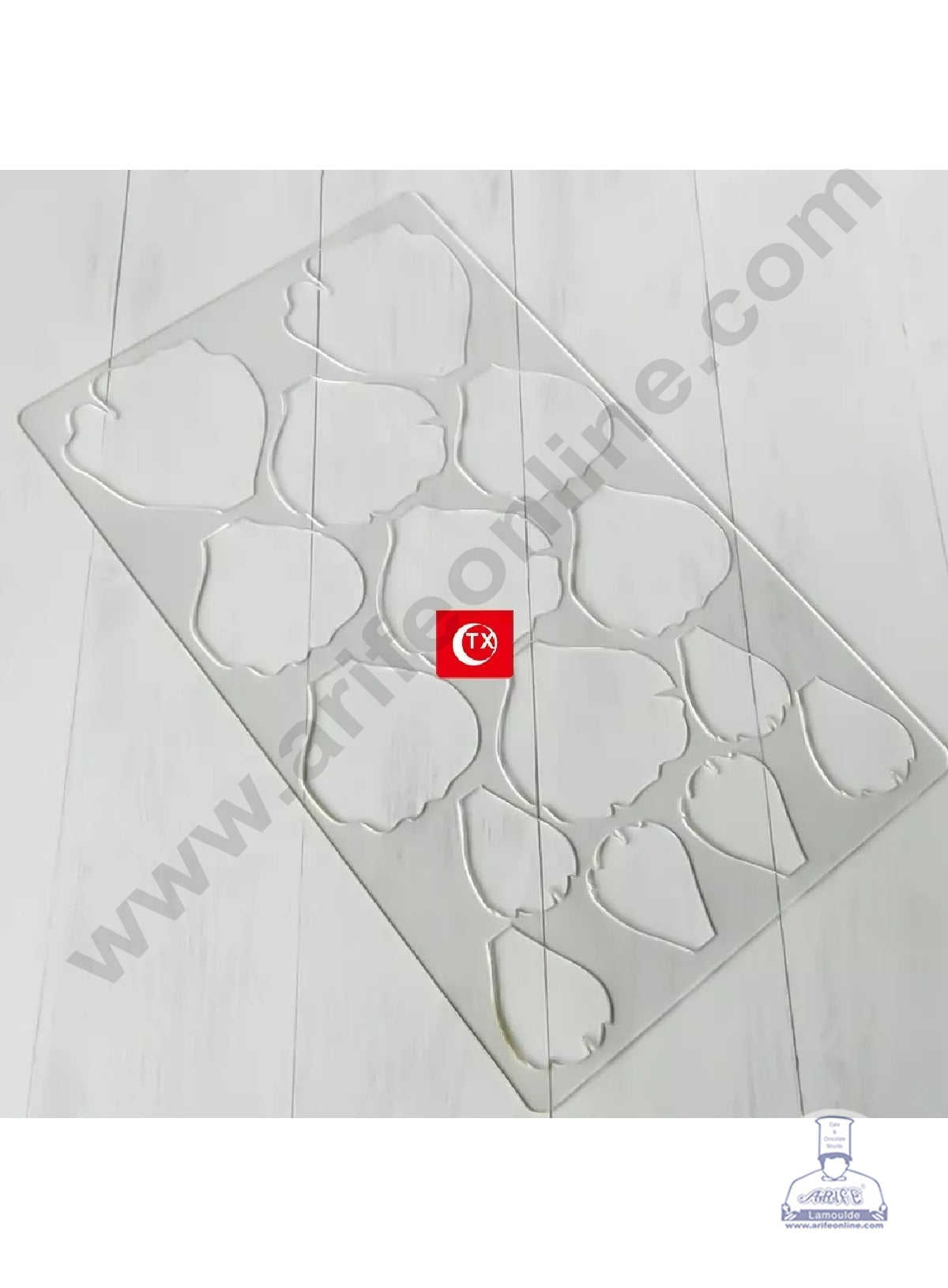 Cake Decor Flower Making Chocolate Stencil Mould - Peony (SBTXF-007)
