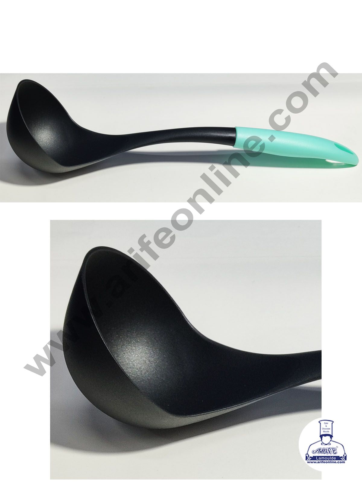 Cake Decor Nylon Ladle Spoon With Multi Colour Handle