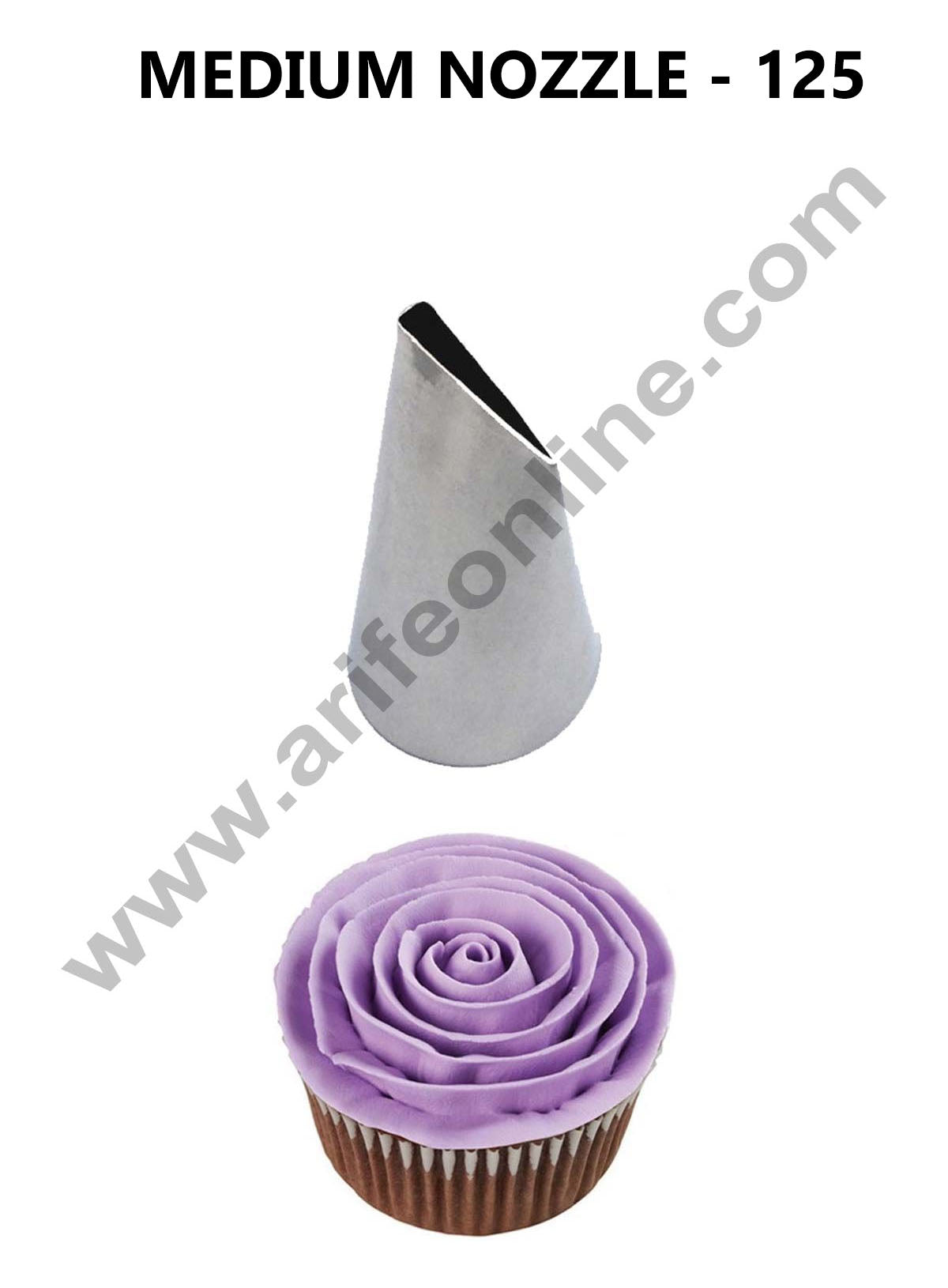 Cake Decor Medium Nozzle - No. 125 Petal Piping Nozzle