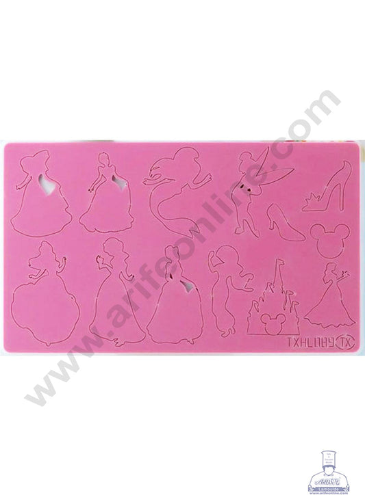 Cake Decor Mermaid Barbies and Fairy Shape Acrylic DIY Stamp Embossed Fondant Cake Decorating TXHMI-189