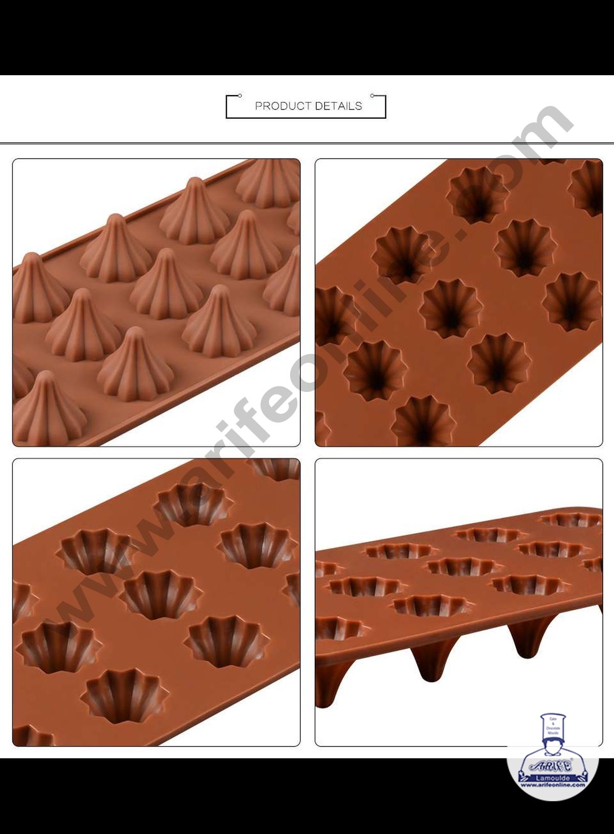 Cake Decor Modak Shape 15 Cavity Chocolate Mould, Ganesh Chaturti Festivals