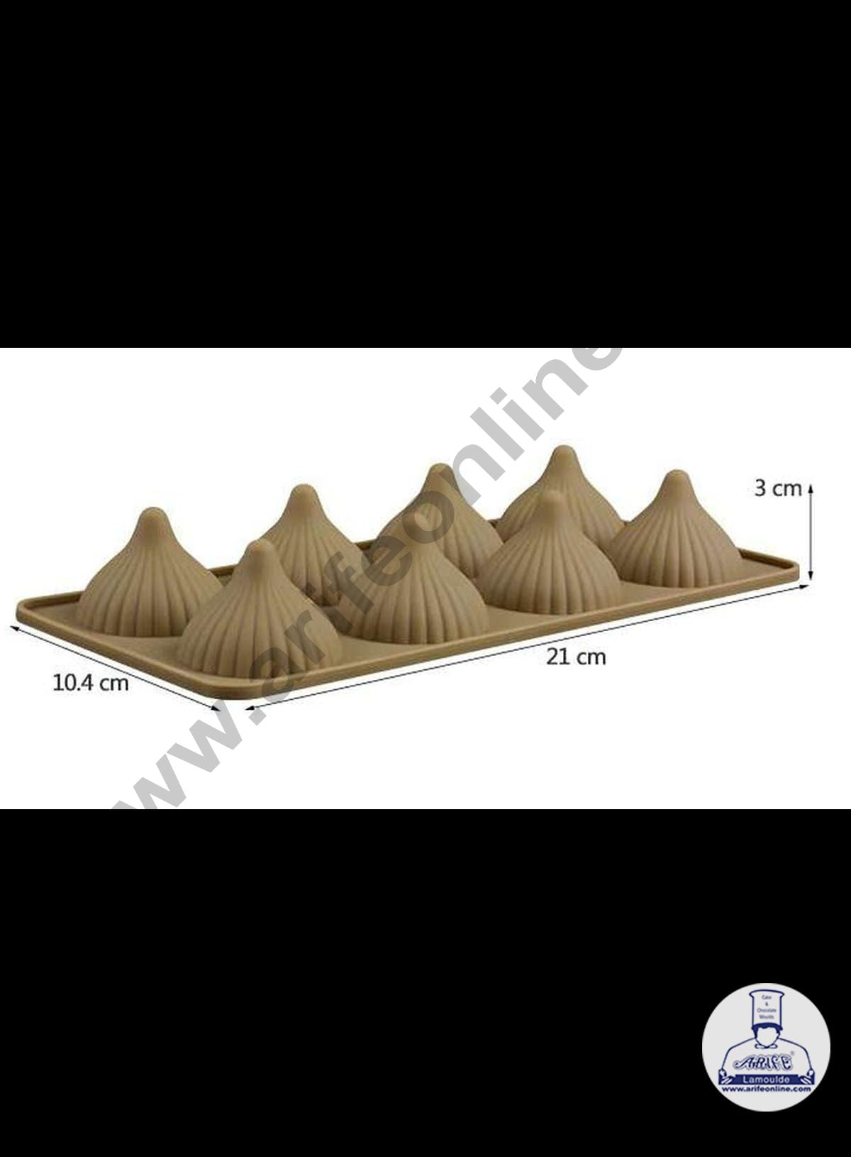 Cake Decor Modak Shape 8 Cavity Chocolate Mould, Ganesh Chaturti Festivals