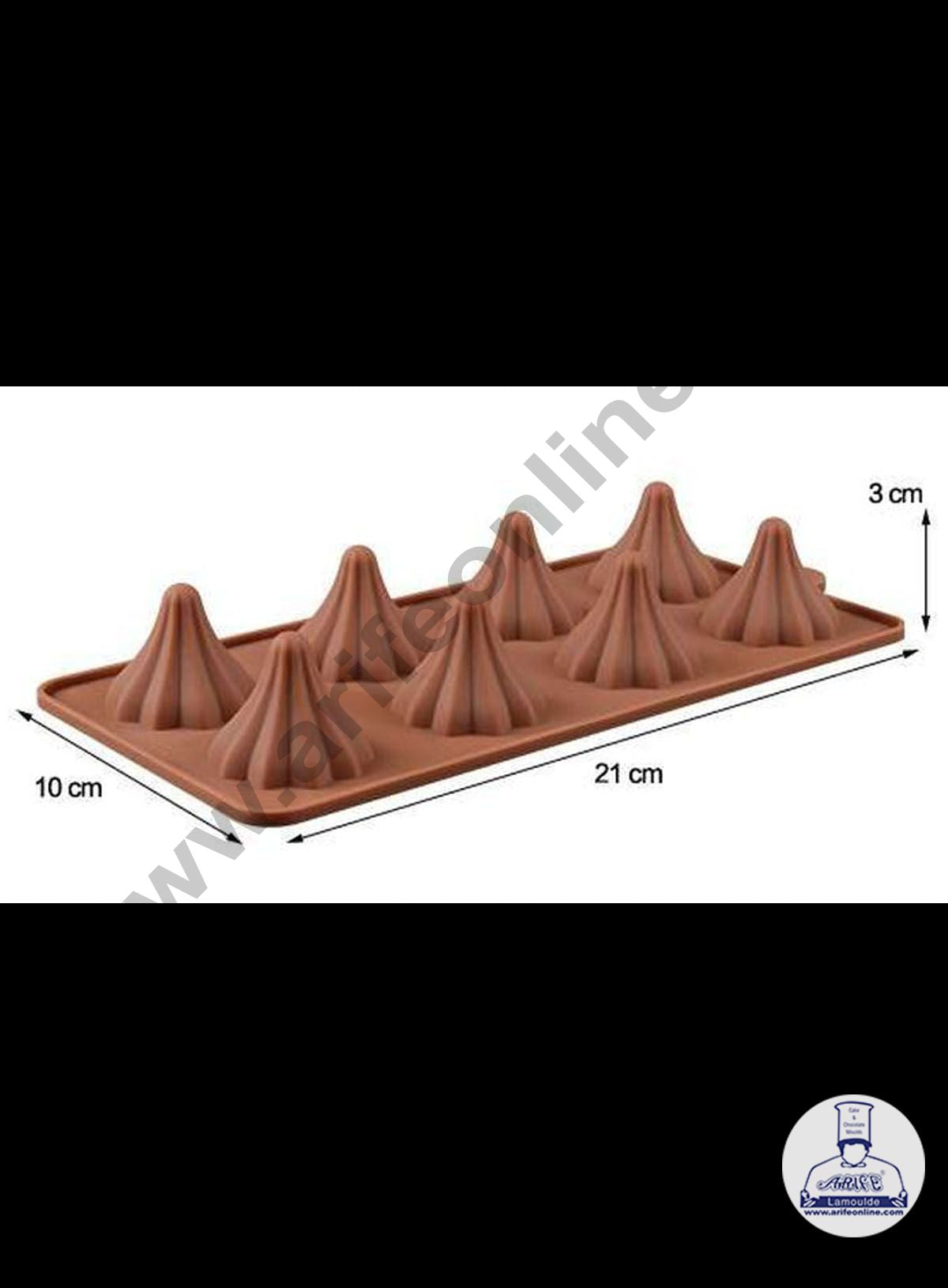 Cake Decor Modak Shape 8 Cavity Chocolate Mould, Ganesh Chaturti Festivals (3)