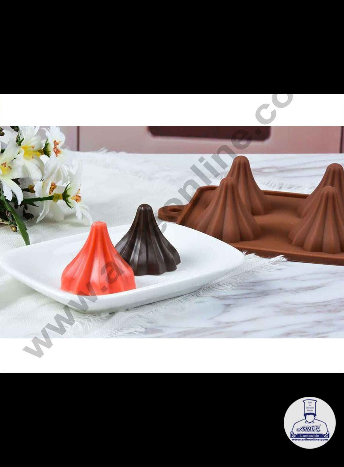 Cake Decor Modak Shape 8 Cavity Chocolate Mould, Ganesh Chaturti Festivals (4)