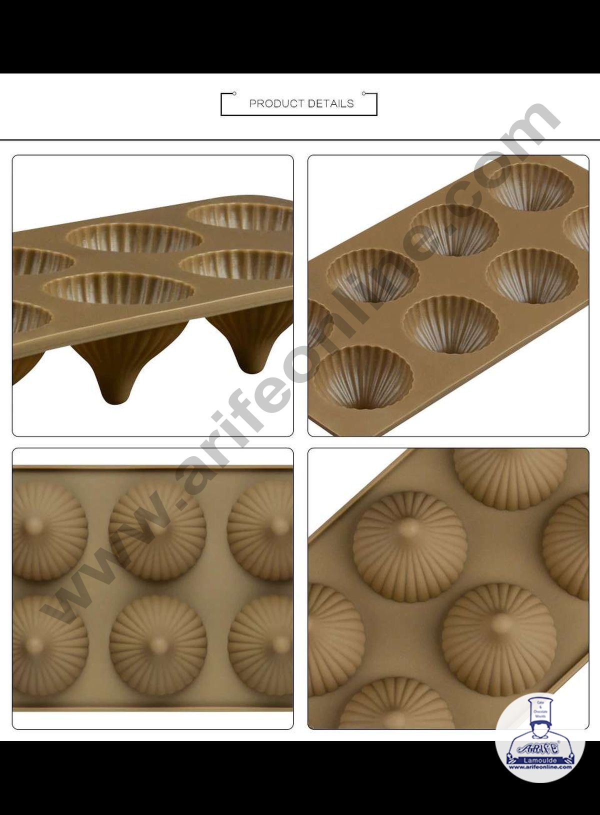 Cake Decor Modak Shape 8 Cavity Chocolate Mould, Ganesh Chaturti Festivals