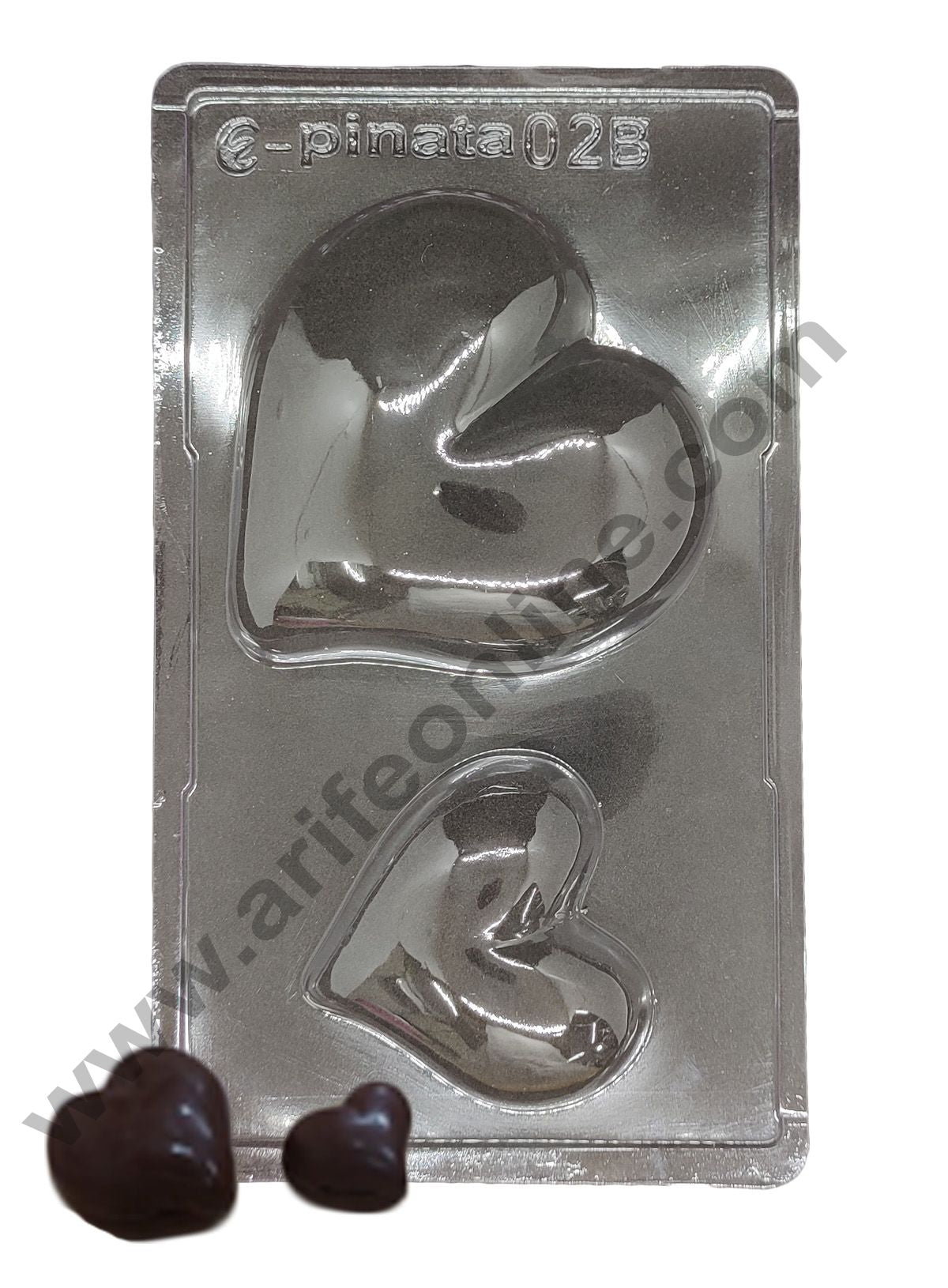 Cake Decor PVC Pinata Moulds - Plain Heart Pinata 2 Cavity - Pinata 02B