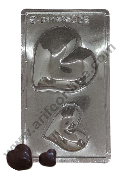 Cake Decor PVC Pinata Moulds - Plain Heart Pinata 2 Cavity - Pinata 02B