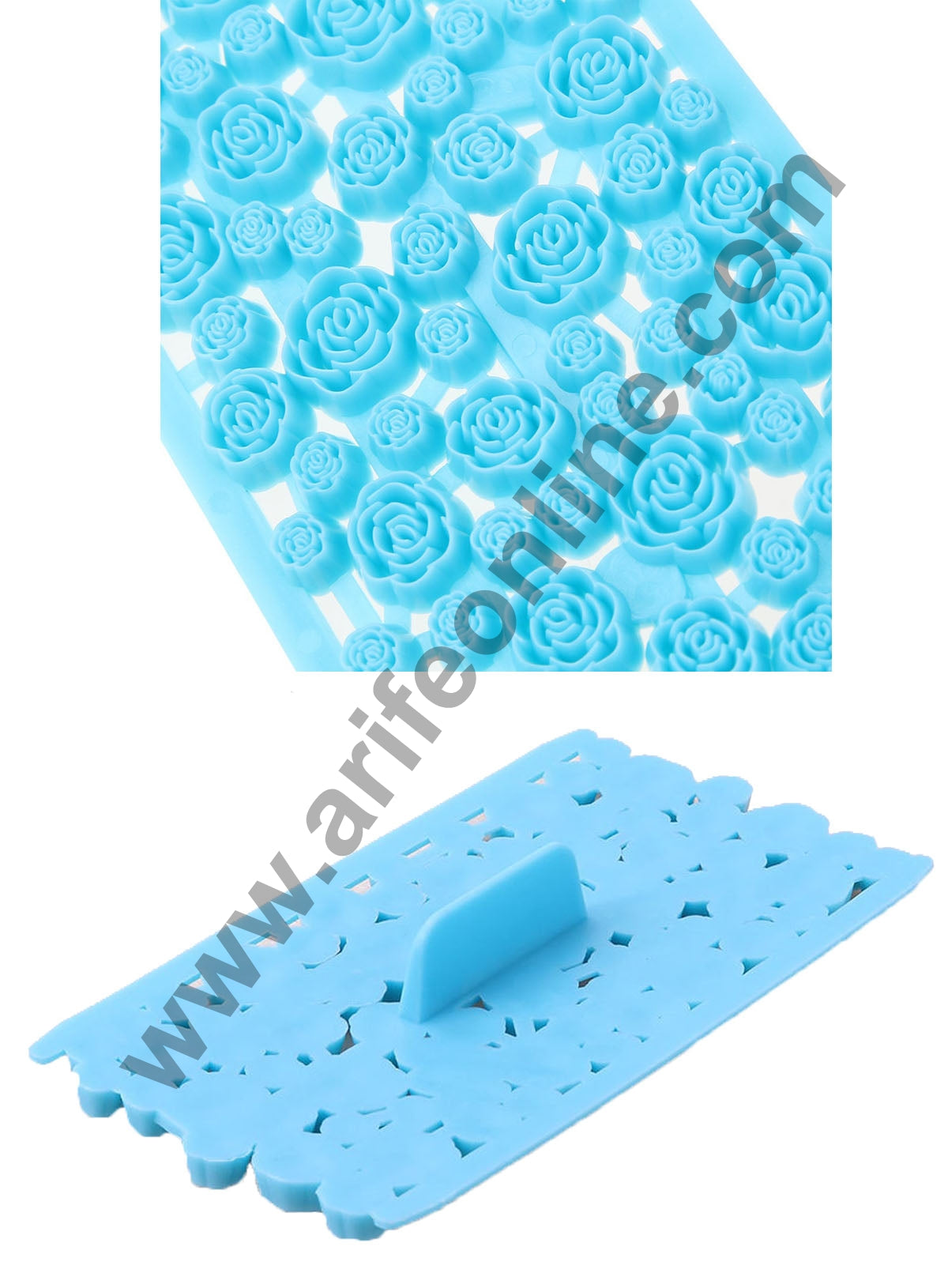 Plastic Rose Petal Quilt Mold Embosser Fondant Quilt Biscuit Mold Cookie Cutter For Cupcake Decoration And Cake Decorating Tools  (MOQ 12 PCS) (IE)