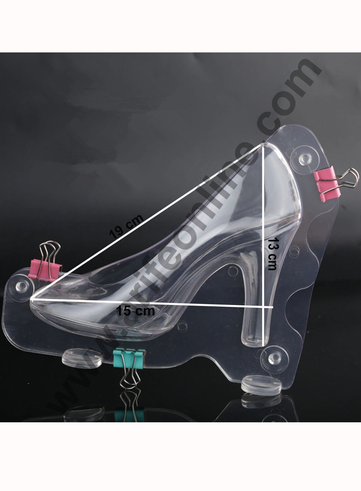 Cake Decor Polycarbonate 3D Big Ladies Shoe Chocolate Mold Cake Decorating Chocolate Mould Tools