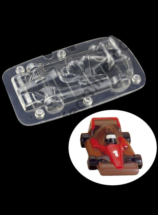 Cake Decor Polycarbonate 3D F1 Car Shape Chocolate Mold Cake Decorating Chocolate Mould Tools