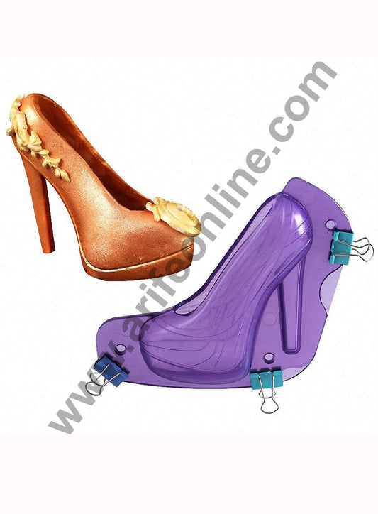 Polycarbonate 3D High heels Shoe Shape Chocolate Mold Cake Decorating Chocolate Mould Tools  (MOQ 12 PCS)