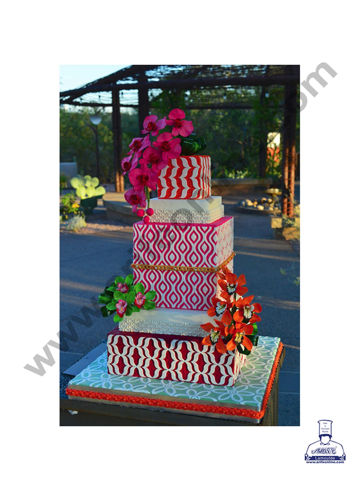 Cake Decor Silicone 1 Cavity Mod Border Lace Fondant Marzipan Mould