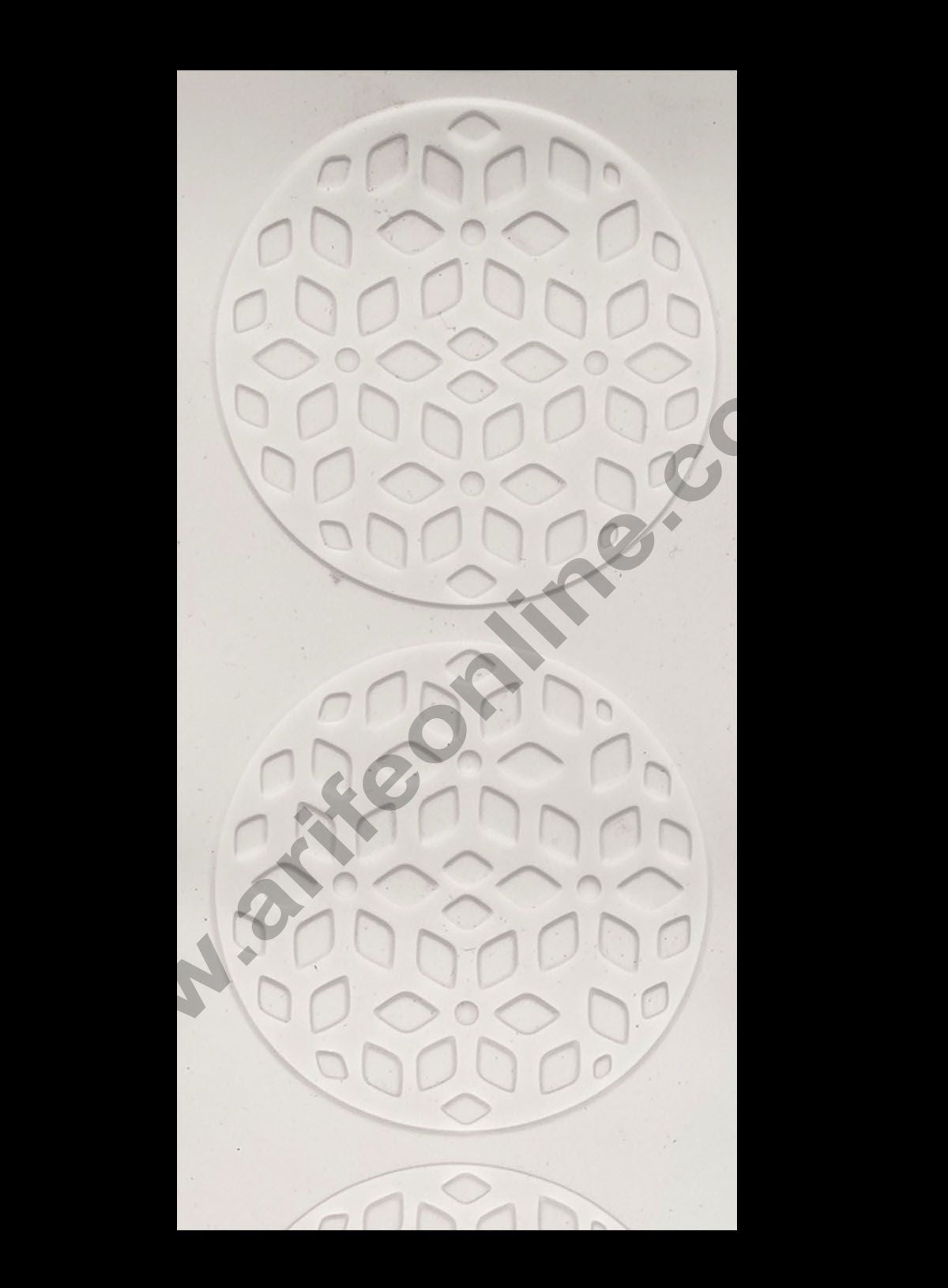 Cake Decor Silicone Diamond Pattern Cake Border Lace Mould Fondant Moulds Cake Decorative Silicone Lace Mat Cake Decorating Tools Baking Mat (SBLM-White-01)