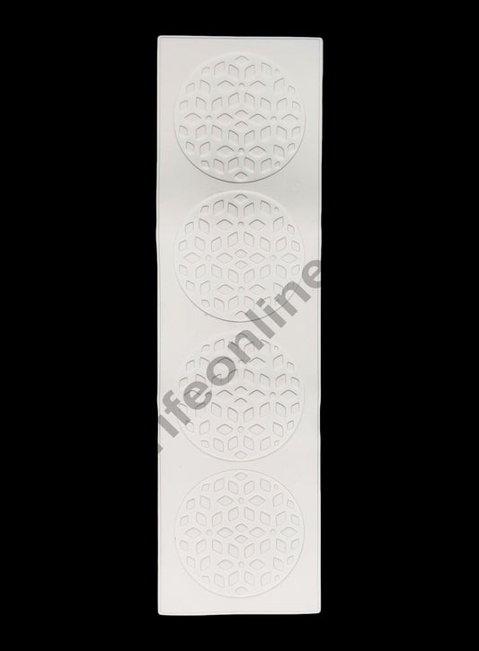 Cake Decor Silicone Diamond Pattern Cake Border Lace Mould Fondant Moulds Cake Decorative Silicone Lace Mat Cake Decorating Tools Baking Mat (SBLM-White-01)
