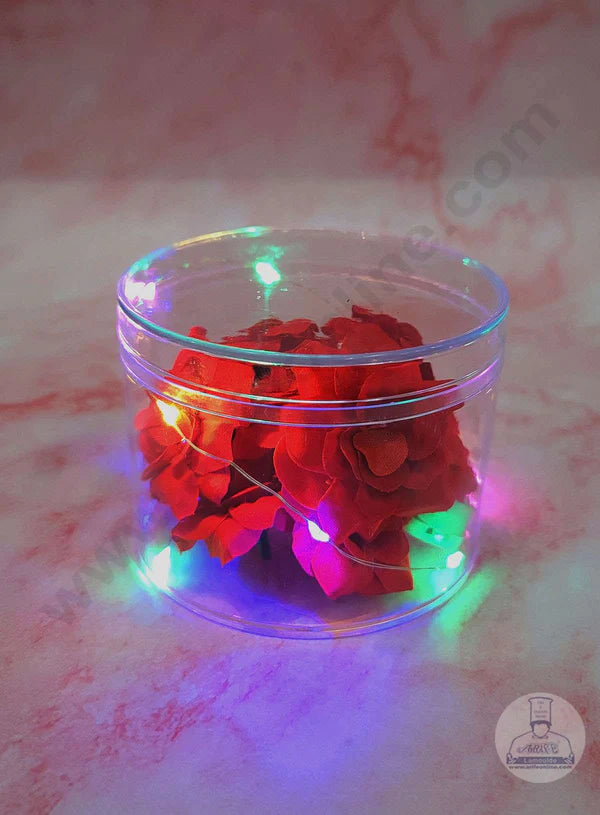 Transparent Acrylic Dessert Cylindrical Tub With Lid 2.5x 3.5 SB-Desserttub-Cylindrical-1 350ML  (MOQ 500 PCS)  (RF)