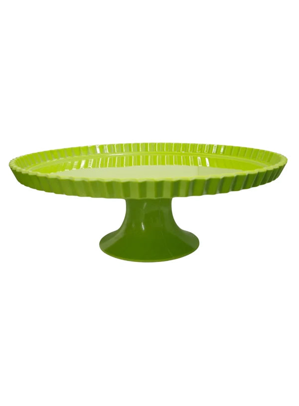 1 Pcs Green Plain Round Acrylic Cake Stand (SBCS-750138-G) (MOQ 12 PCS)
