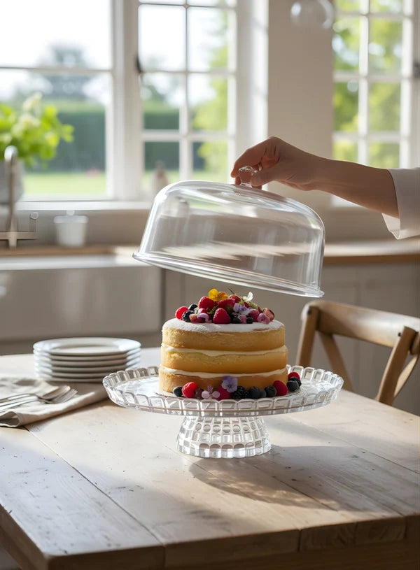 1 Pcs Small Round Acrylic Display Transparent Cake Stand (SBCS-2348-3) (MOQ6 PCS)