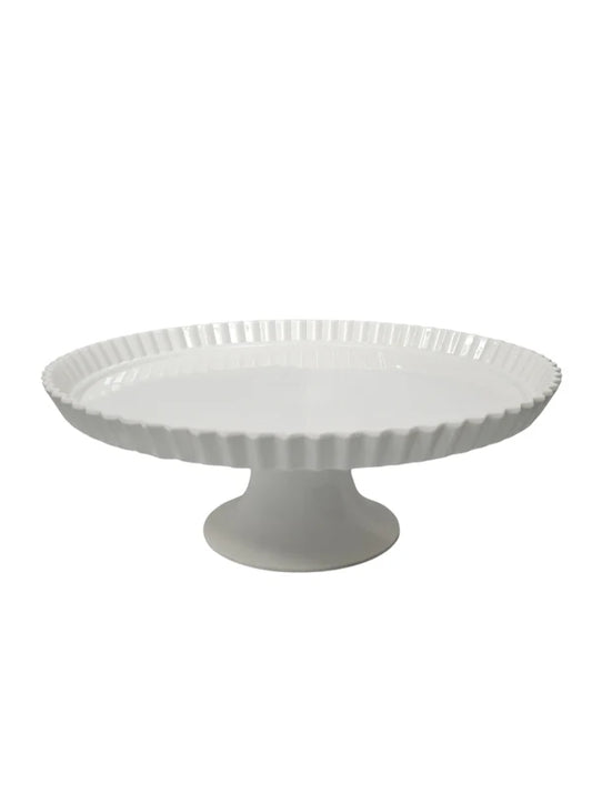 1 Pcs Small White Round Acrylic Cake Stand (SBCS-0750108) (MOQ 12 PCS)